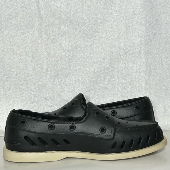 Sperry Womens A/O Float Cozy Faux Fur Lined Cut-Outs Boat Slip On Shoes SZ US 8 - Picture 6 of 12